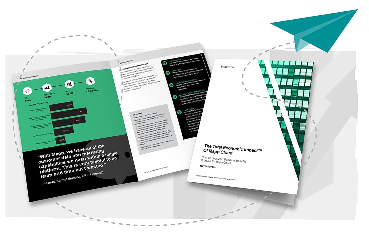 Mapp Marketing Cloud aiuta i suoi <br>clienti a ottenere un <br>ROI del 540%