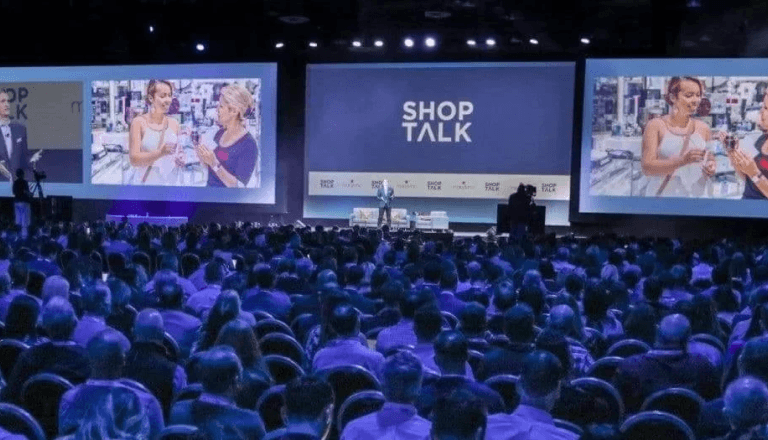 Audience at a Shoptalk keynote stage